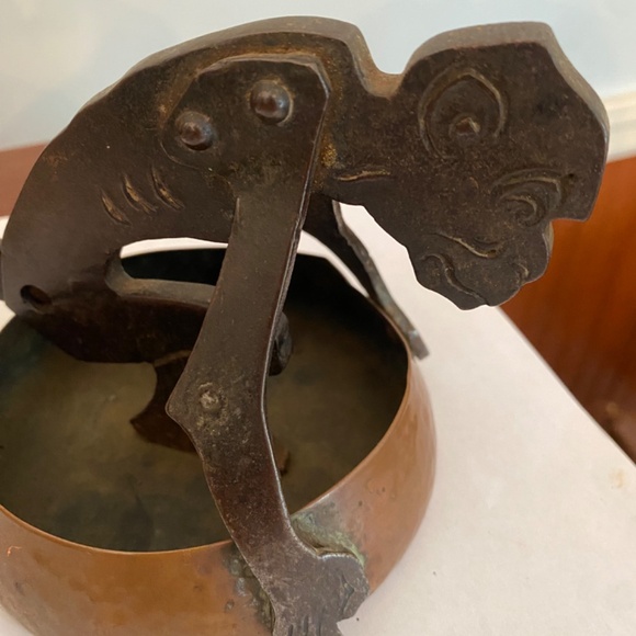 Antique Monkey Cigar Cutter with Copper tray - Picture 4 of 13